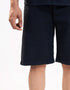 TEXTURED STRIPED-COTTON SHORTS